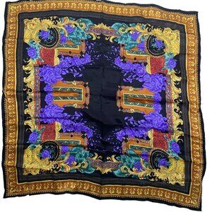 Huali 100% silk scarf large chinese vibrant colors